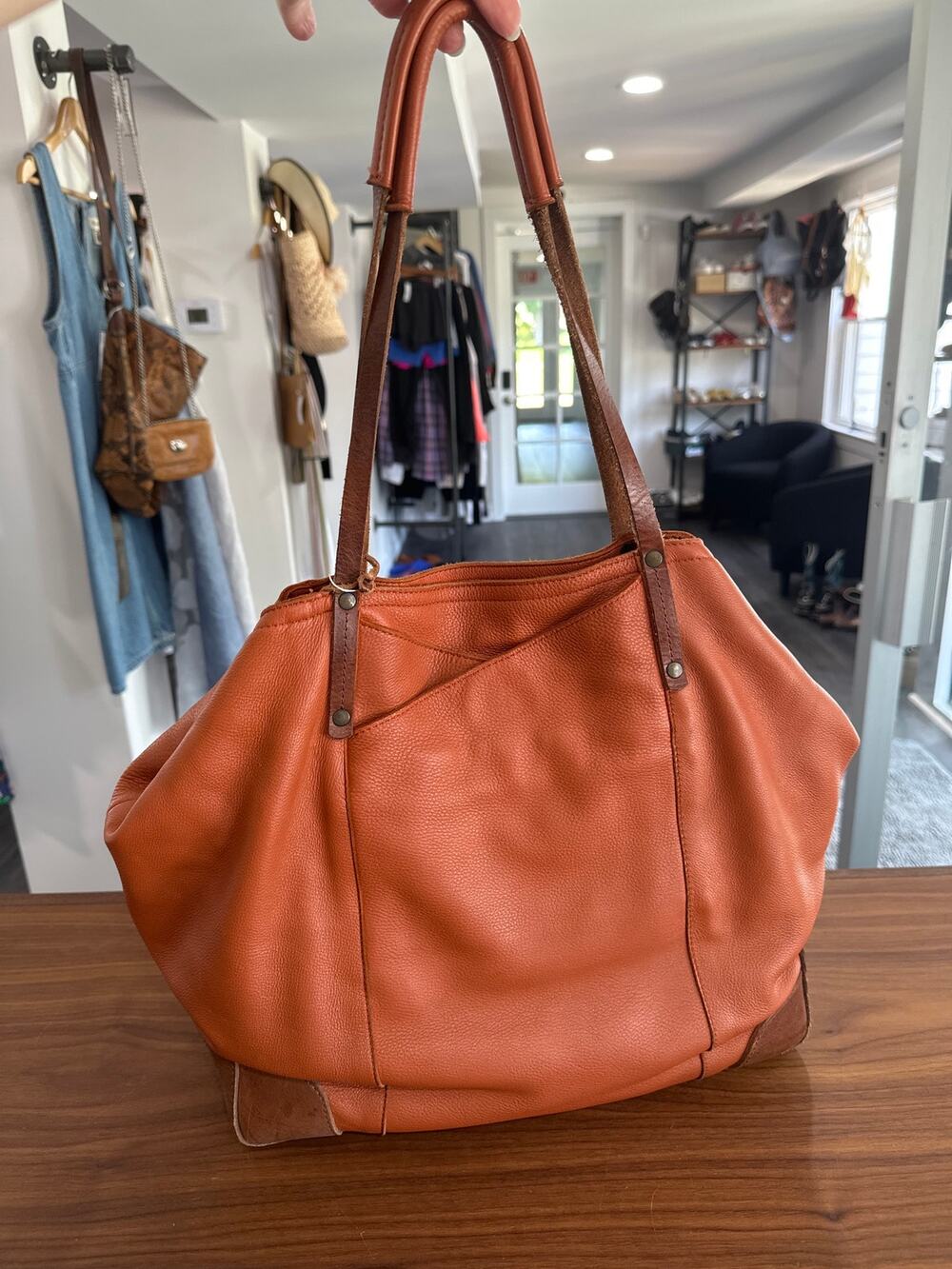 Will Leather Goods Large Leather Tote